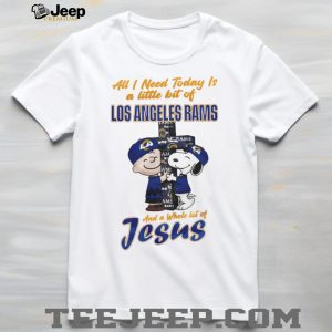 Los Angeles Rams Charlie Brown Snoopy Faith Jesus T Shirt