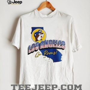 Los Angeles Rams Mascot Football California Map T Shirt