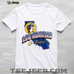 Los Angeles Rams Mascot Football California Map T Shirt