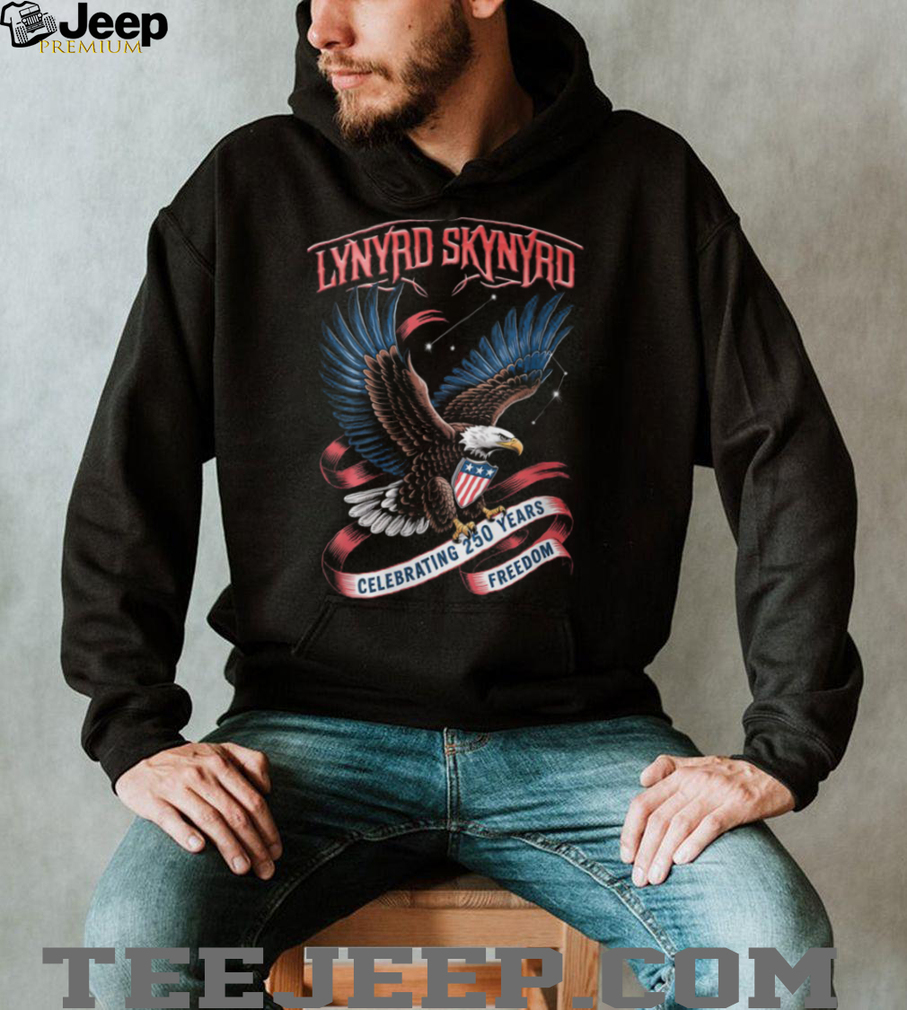 Lynyrd Skynyrd Band Bald Eagle Celebrating Two Hundred Fifty Years Of Freedom T Shirt Lynyrd Skynyrd Band Bald Eagle Celebrating Two Hundred Fifty Years Of Freedom T Shirt