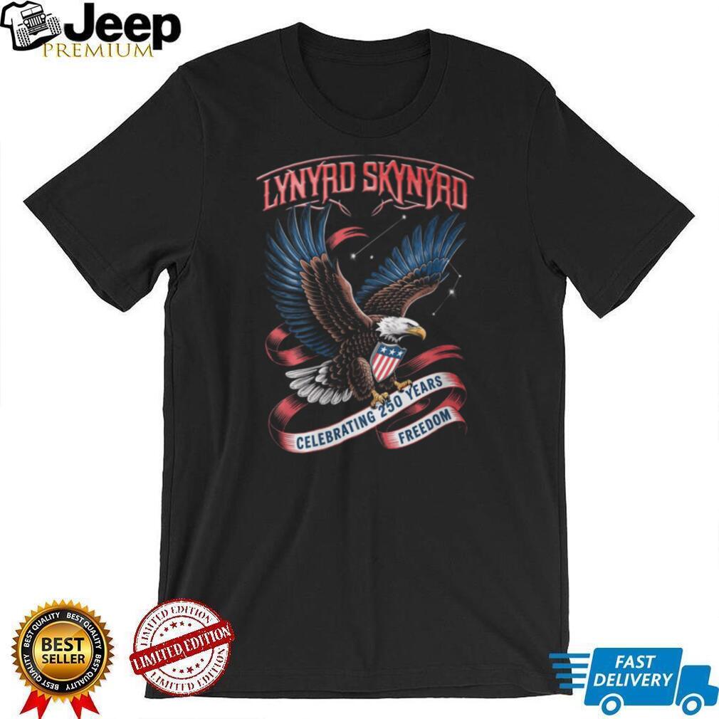 Lynyrd Skynyrd Band Bald Eagle Celebrating Two Hundred Fifty Years Of Freedom T Shirt Lynyrd Skynyrd Band Bald Eagle Celebrating Two Hundred Fifty Years Of Freedom T Shirt