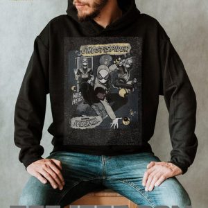 Marvel Ghost Spider Web Head Comic Book Action Graphic T Shirt
