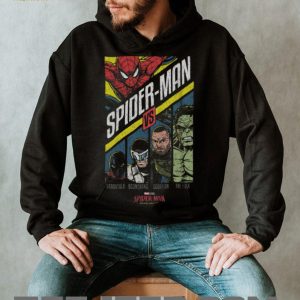 Marvel Spider Man vs The Hulk Comic Book Villain Battle T Shirt (1)