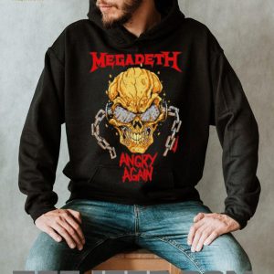 Megadeth Angry Again Skull Metal Band Concert Graphic T Shirt