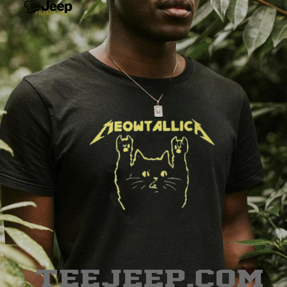 Meowtallica Heavy Metal Cat Logo Music Band Graphic T Shirt Meowtallica Heavy Metal Cat Logo Music Band Graphic T Shirt