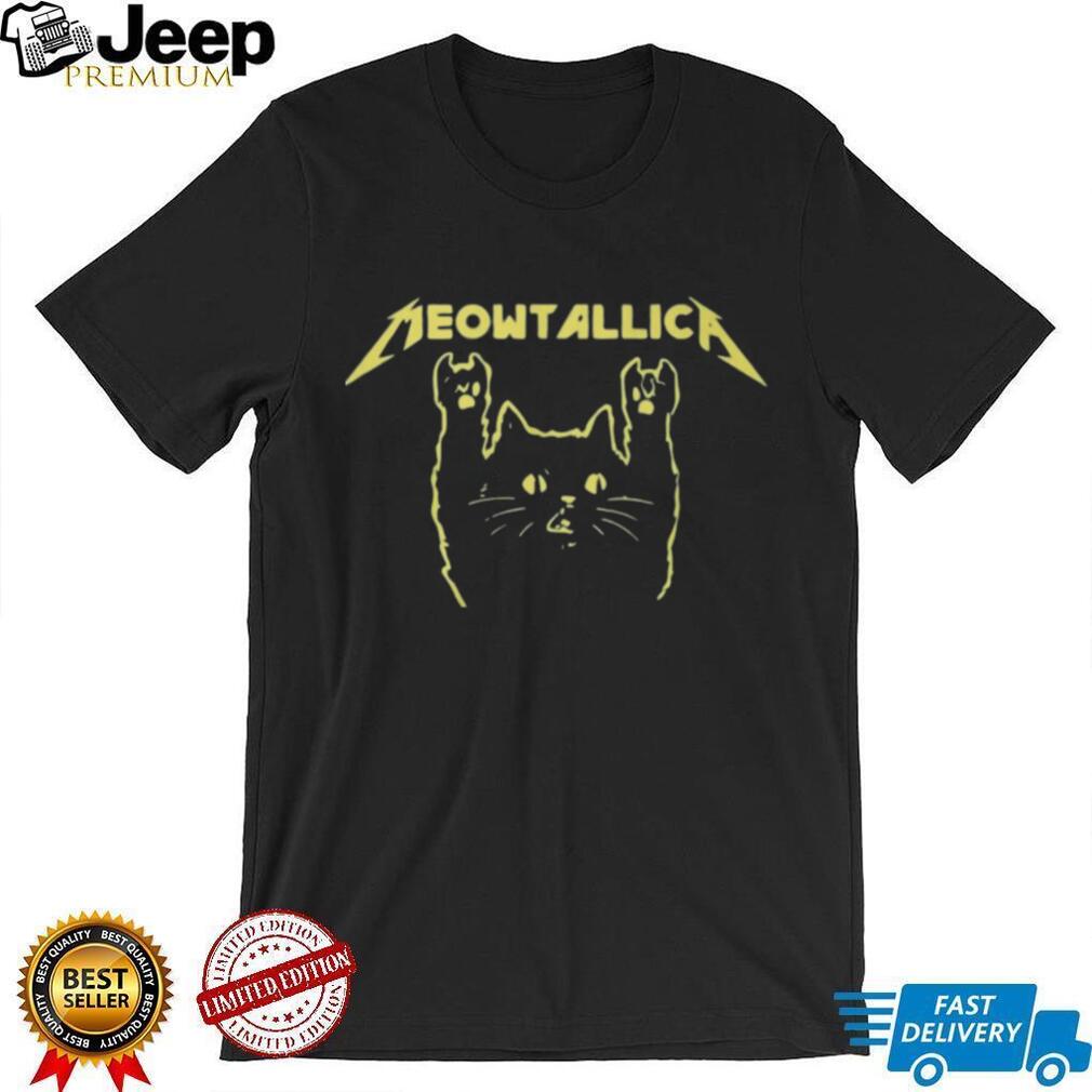 Meowtallica Heavy Metal Cat Logo Music Band Graphic T Shirt Meowtallica Heavy Metal Cat Logo Music Band Graphic T Shirt