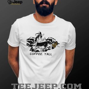 Mermaid Coffee Y'all Western Coastal Cowgirl Graphic T Shirt