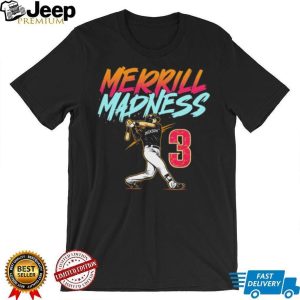 Merrill Madness Jackson 3 Baseball Batter Vaporwave Sports T Shirt