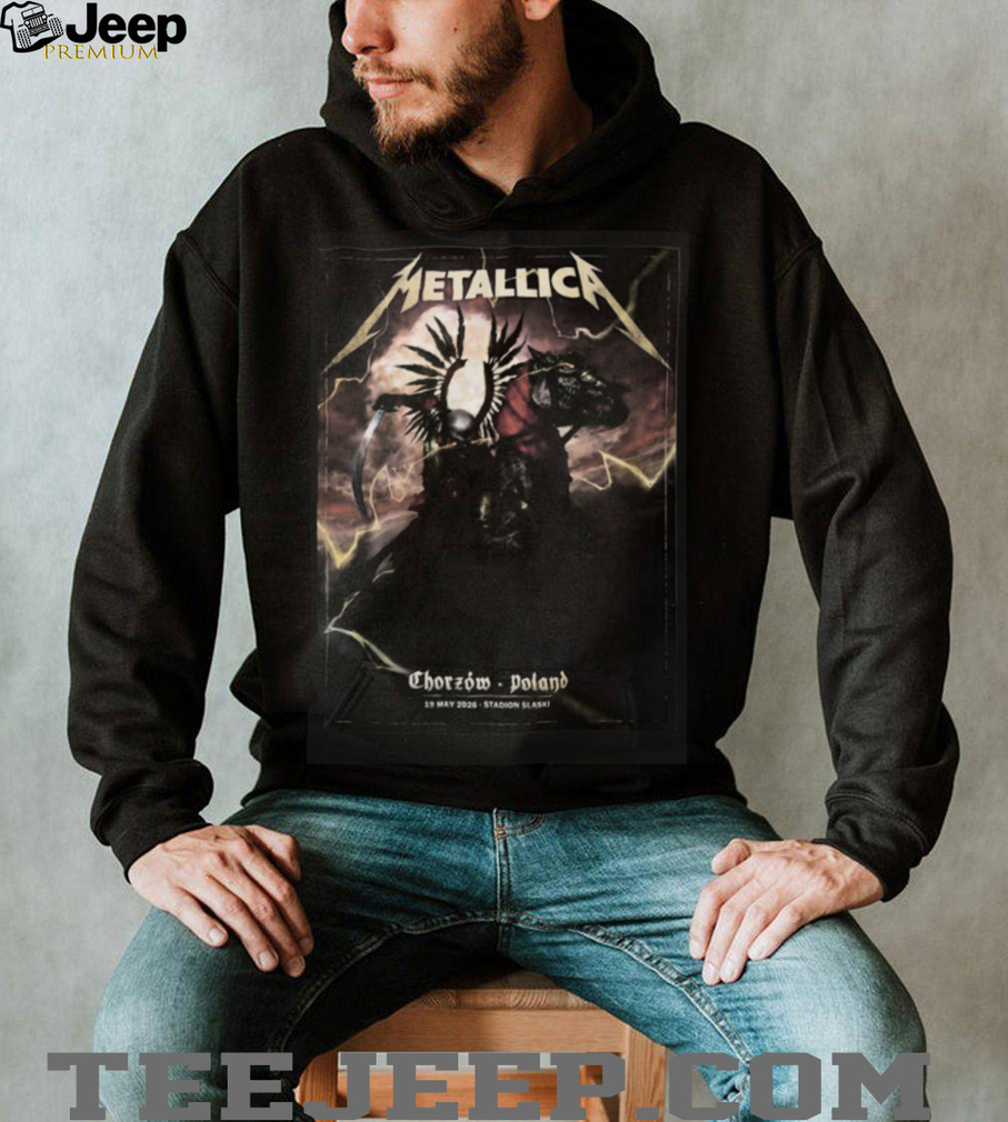 Metallica Winged Hussar Chorzow Poland 2026 Tour Graphic T Shirt Metallica Winged Hussar Chorzow Poland 2026 Tour Graphic T Shirt