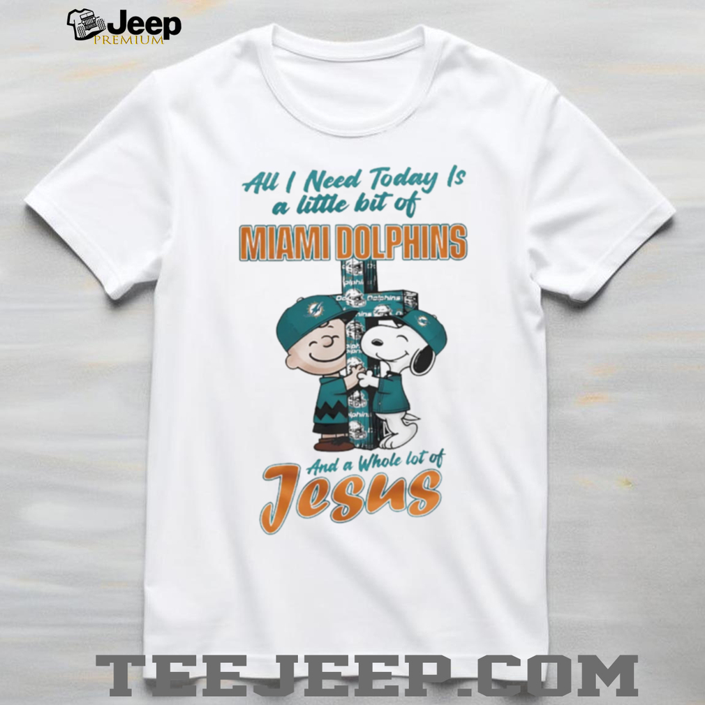 Miami Dolphins Charlie Brown Snoopy Faith Jesus T Shirt Miami Dolphins Charlie Brown Snoopy Faith Jesus T Shirt