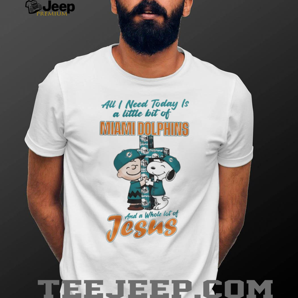 Miami Dolphins Charlie Brown Snoopy Faith Jesus T Shirt Miami Dolphins Charlie Brown Snoopy Faith Jesus T Shirt