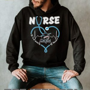 Miami Marlins Nurse Heartbeat Stethoscope Baseball Fan T Shirt