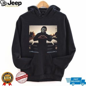 Michael Myers Heart Hands Slasher Movie Parody T Shirt