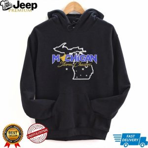 Michigan Storm Chasers State Map Graphic T Shirt