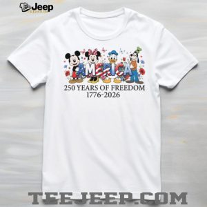 Mickey Mouse America 250 Years Of Freedom 1776 T Shirt