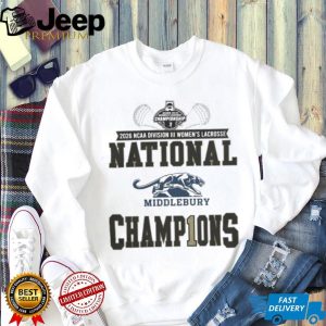 Middlebury Panthers Merch 2026 NCAA Division III Women’s Lacrosse National Champions Locker Room Shirt