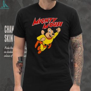 Mighty Mouse Flying Superhero Retro Classic Cartoon T Shirt