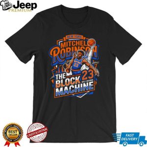 Mitchell Robinson Knicks The Block Machine T Shirt