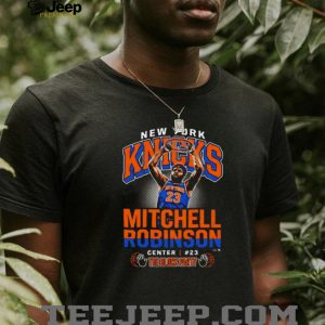 Mitchell Robinson New York Knicks Block Party T Shirt