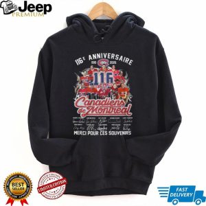Montreal Canadiens 116th Anniversary Legends Signatures T Shirt