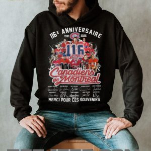 Montreal Canadiens 116th Anniversary Legends Signatures T Shirt