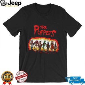 Muppets Gang Vintage Horror Movie Poster Style Graphic T Shirt