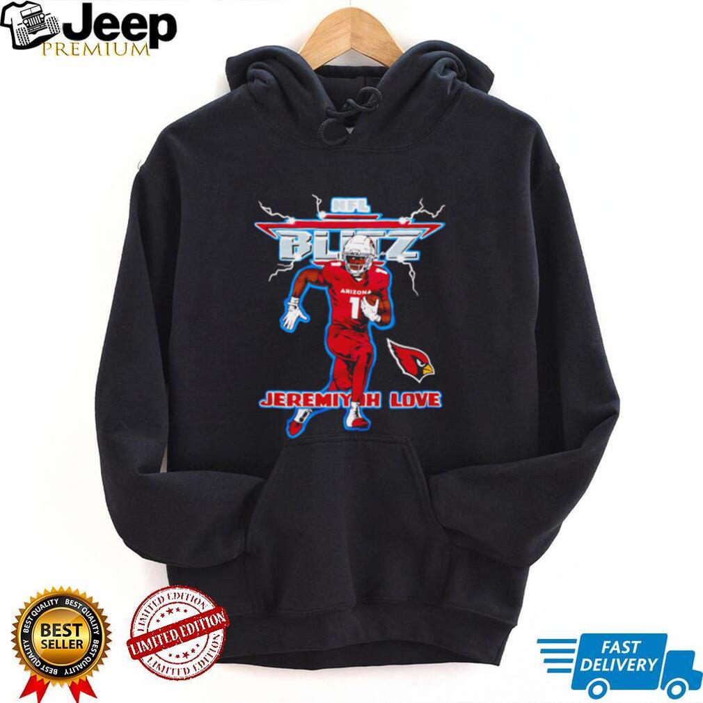 NFL Blitz Arizona Cardinals Jeremiyah Love Football Graphic T Shirt NFL Blitz Arizona Cardinals Jeremiyah Love Football Graphic T Shirt