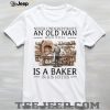 Motorcycle Biker Old Man in His Sixties Retro Rider T Shirt Motorcycle Biker Old Man in His Sixties Retro Rider T Shirt