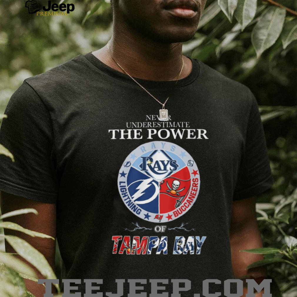 Never Underestimate The Power Of Tampa Bay Sports T Shirt Tri Logo Circle Design Never Underestimate The Power Of Tampa Bay Sports T Shirt Tri Logo Circle Design