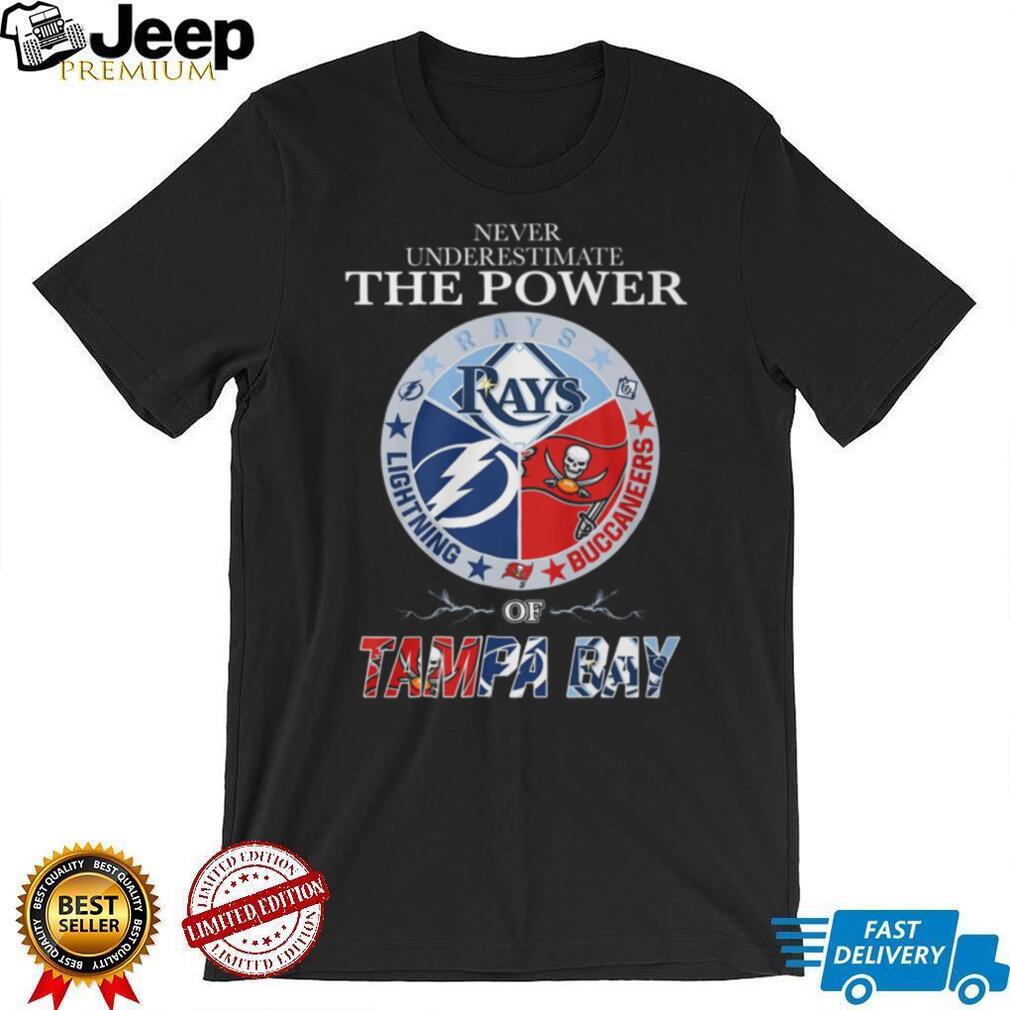 Never Underestimate The Power Of Tampa Bay Sports T Shirt Tri Logo Circle Design Never Underestimate The Power Of Tampa Bay Sports T Shirt Tri Logo Circle Design
