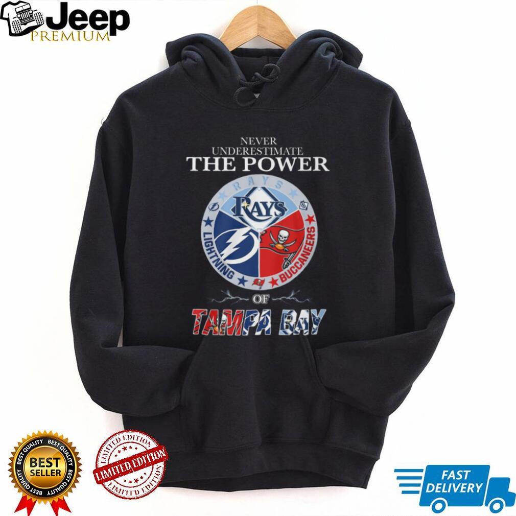 Never Underestimate The Power Of Tampa Bay Sports T Shirt Tri Logo Circle Design Never Underestimate The Power Of Tampa Bay Sports T Shirt Tri Logo Circle Design