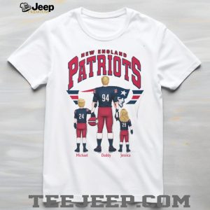 New England Patriots Custom Family Football Best Dad Ever T Shirt