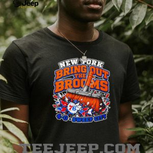 New York Bring out the Brooms 4 0 Sweep City clean 76ers shirt