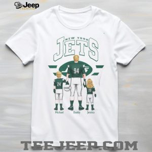 New York Jets Custom Name Number Best Dad Ever Football T Shirt