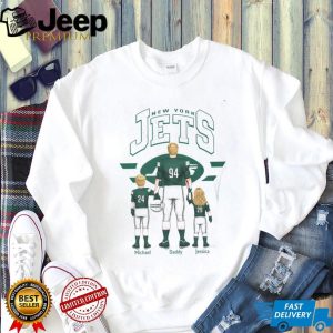 New York Jets Custom Name Number Best Dad Ever Football T Shirt