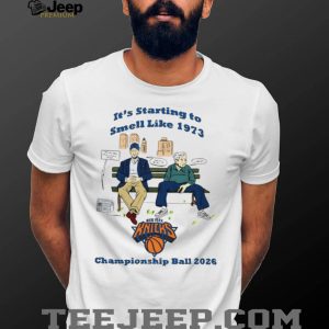 New York Knicks 1973 Championship Ball Basketball Nostalgia Graphic T Shirt