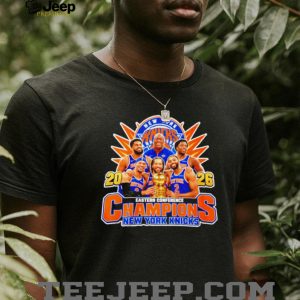 New York Knicks 2026 Eastern Conference Champions Finals player collage shirt