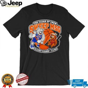 New York Knicks 2026 NBA Finals The Clean Up Crew Sweep MSG Playoff Cleanup 4 0 Run shirt