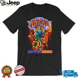 New York Knicks Let’s Go Knicks Liberty Squad Graphic T Shirt New York Knicks Let’s Go Knicks Liberty Squad Graphic T Shirt