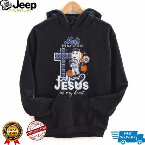 New York Mets Mr Met Cross Faith Jesus In My Heart T Shirt