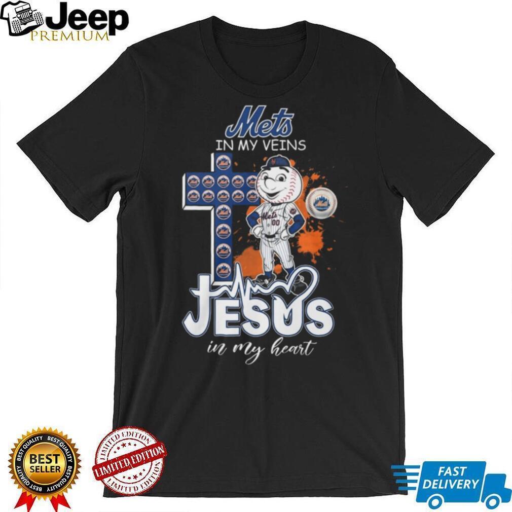 New York Mets Mr Met Cross Faith Jesus In My Heart T Shirt New York Mets Mr Met Cross Faith Jesus In My Heart T Shirt