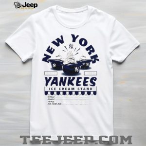 New York Yankees Ice Cream Stand Retro Baseball Logo T Shirt