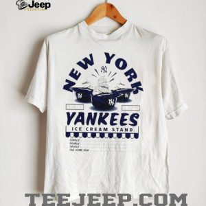 New York Yankees Ice Cream Stand Retro Baseball Logo T Shirt
