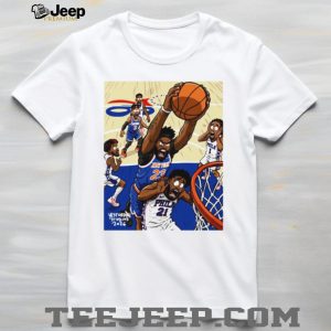 New York vs Philly Basketball Rivalry Comic Art T Shirt