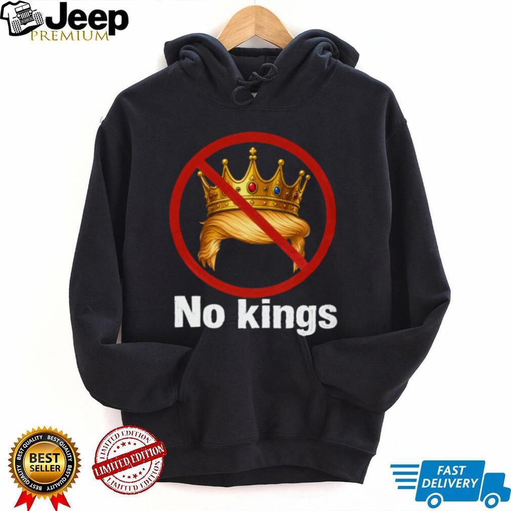 No Kings Anti Trump Crown Hair Silhouette Political T Shirt No Kings Anti Trump Crown Hair Silhouette Political T Shirt