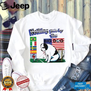 Nothing Gets By The Big Dog Soccer Goalie USA T Shirt