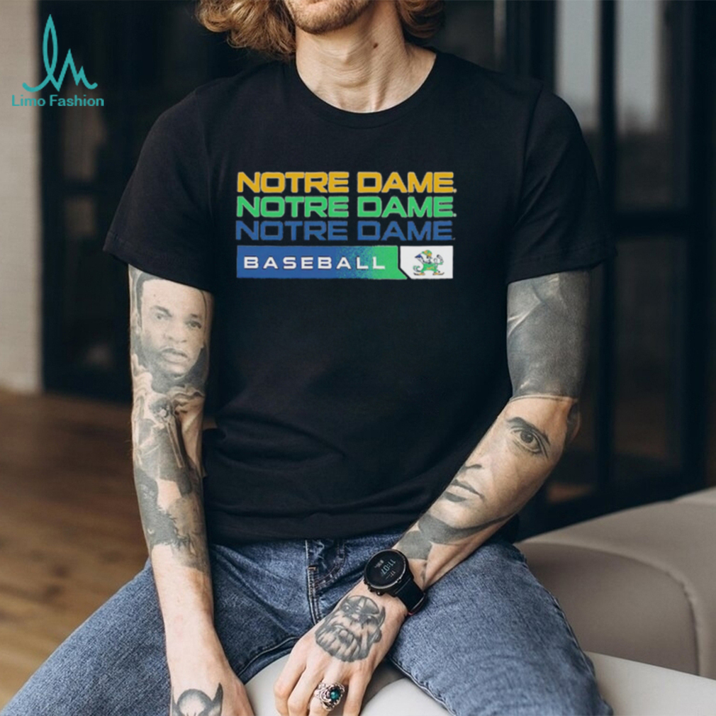 Notre Dame Baseball Fighting Irish Stacked Logo T Shirt Notre Dame Baseball Fighting Irish Stacked Logo T Shirt