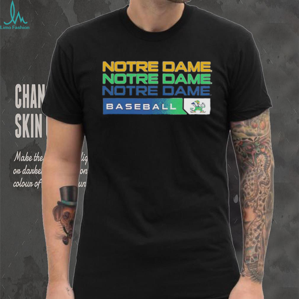 Notre Dame Baseball Fighting Irish Stacked Logo T Shirt Notre Dame Baseball Fighting Irish Stacked Logo T Shirt