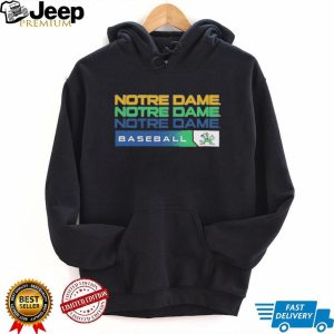 Notre Dame Baseball Fighting Irish Stacked Logo T Shirt