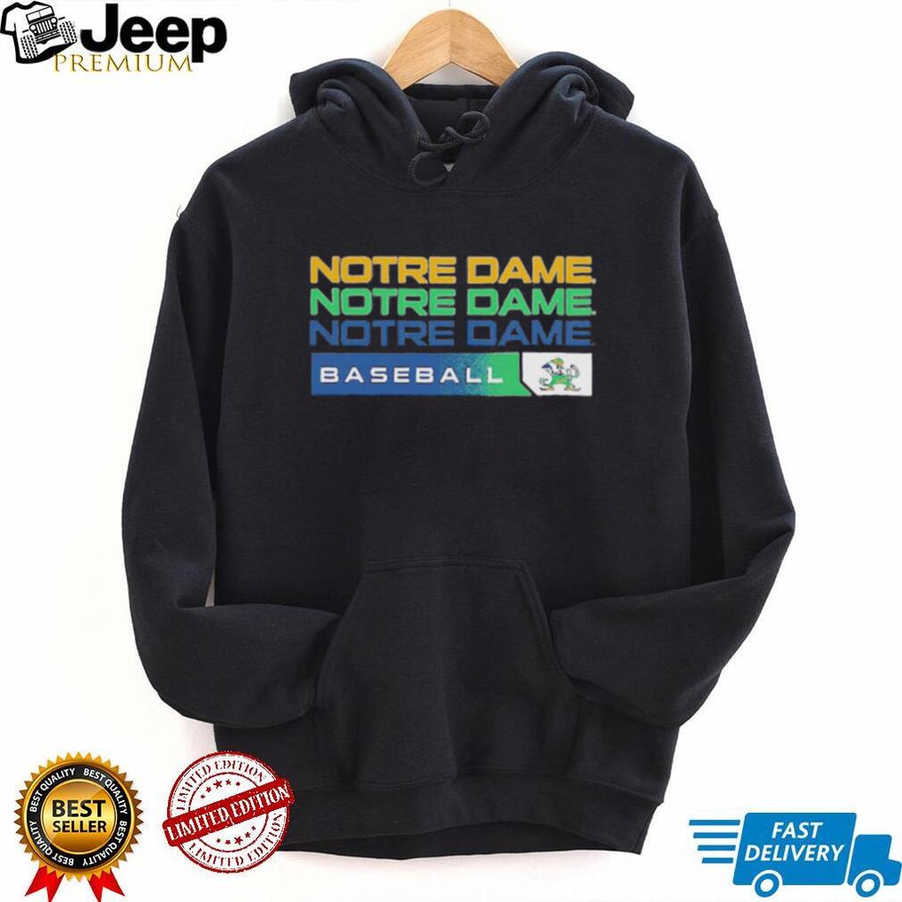 Notre Dame Baseball Fighting Irish Stacked Logo T Shirt Notre Dame Baseball Fighting Irish Stacked Logo T Shirt